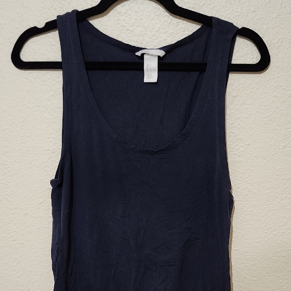 H&M Blue Fitted Tank Top - Picture 3 of 6